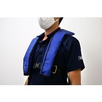 日本救命器具 膨張式救命胴衣　NQV-Atｎ型　青 6300004700 1着（直送品）