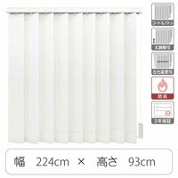 TOSO 【1cm単位】 プロ仕様 縦型ブラインド 幅2240×高さ930mm ホワイト tf6441-224x93rr 1台（直送品）