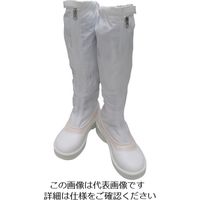 ゴールドウイン 静電安全靴ファスナー付ロングブーツ ホワイト 23.0cm PA9850-W-23.0 1足 816-0885（直送品）