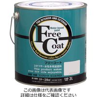 アトムサポート 水性フリーコート 3L ホワイトグレー 4971544234038 1セット(4缶)（直送品）
