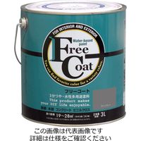 アトムサポート 水性フリーコート 3L ライトグレー 4971544234045 1セット(4缶)（直送品）
