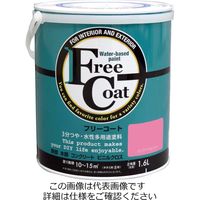 アトムサポート 水性フリーコート 1.6L ポンパドールピンク 4971544233208 1セット(4缶)（直送品）