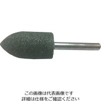 イチネンアクセス RELIEF 6MM軸 軸付砥石 石材用 砲弾型 φ19×38mm 28256 1個 111-2558（直送品）