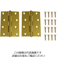 ハイロジック 072619 ゴールド蝶番 102mm 2枚入 00072619-001 1セット(4枚:2枚×2袋)（直送品）