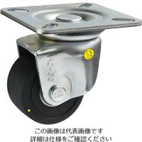 シシク 低床重荷重用キャスター 自在 65径 導電性モノマーキャスティングナイロン車輪 三価クロメート HJ-65U-MCD 1個（直送品）