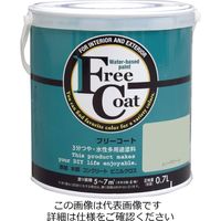アトムサポート 水性フリーコート 0.7L スノーグリーン 4971544232294 1セット(6缶)（直送品）