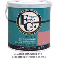 アトムサポート 水性フリーコート 0.7L 薄紅(ウスベニ) 4971544232461 1セット(6缶)（直送品）