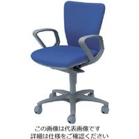 オカムラ（okamura） オカムラ 「カロッツァ」 ローバック 肘付 ブルー CK43GR-FS16 1脚 457-3986（直送品）