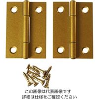 ハイロジック 鉄角蝶番38ミリゴールド 00026024-001 1セット(50枚)（直送品）