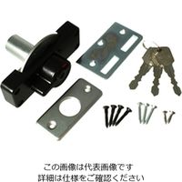 ハイロジック シリンダー鎌錠大ブラック 00071245-001 1セット（5個）（直送品）