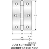 ハイロジック ステンレス蝶番102ミリ 00072605-001 1セット（10個）（直送品）