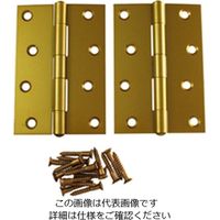 ハイロジック 鉄角蝶番102ミリゴールド 00026029-001 1セット(20枚)（直送品）
