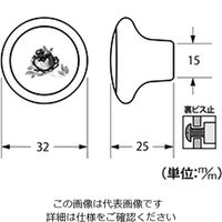 ハイロジック ツマミ32ミリ102WGF 00030907-001 1セット(10個)（直送品）