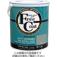 アトムサポート 水性フリーコート 1.6L 青磁(セイジ) 4971544233284 1セット(4缶)（直送品）