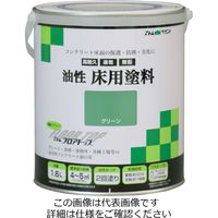 アトムサポート 油性床用塗料 1.6L グリーン 4971544023168 1セット(4缶)（直送品）