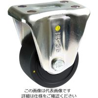 シシク 低床重荷重用キャスター 固定 50径 導電性モノマーキャスティングナイロン車輪 三価クロメート HK-50U-MCD 1個（直送品）