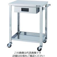 東製作所 アズマ ステンレスワゴンWGシリーズ 750×600×800 2段 引出し付 WGO2-750H 1台 455-3110（直送品）