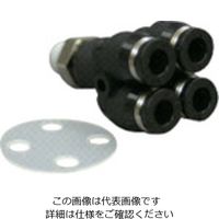 扶桑精機 扶桑 マジックカットe-ミスト液量チェッカー 4軸分岐管(ホースサポート付) 19536 1個 810-5656（直送品）