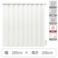 TOSO 【1cm単位】 プロ仕様 縦型ブラインド 幅2890×高さ2060mm ホワイト tf6441-289x206rr 1台（直送品）