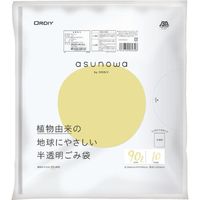 オルディ asunowaごみ袋 半透明 90L 10枚 ASW-HN90-10 1パック（直送品）