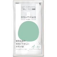 オルディ asunowa手提げ袋 M(35号) 乳白 100枚 ASW-HW35T-100 1パック（直送品）