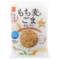 岩塚製菓 もち麦とごませんべい 4901037122610 10マイ×12個（直送品）
