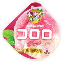 UHA味覚糖 コロロ白桃袋 4902750665514 40G×18個（直送品）