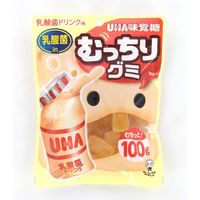 UHA味覚糖 むっちりグミ乳酸菌ドリンク袋 4902750682382 100G×10個（直送品）