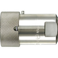 日東工器 日東 HSPカプラソケット おねじタイプ/テーパねじ 相手側取付サイズR1(01264) 8HS-PL STEEL NBR 1個（直送品）