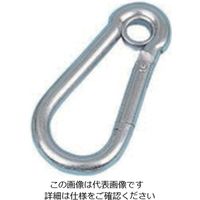 スリーエッチ HHH カラビナハーケン E型スチール6mm K6E 1個 808-7046（直送品）