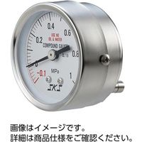 ケニス 1/4インチチューブ出し圧力計 U5DN-060-A1P 33131628 1個（直送品）