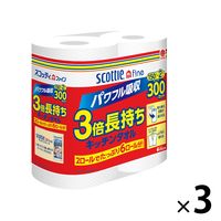 キッチンペーパー 2ロール 150カット スコッティファイン 3倍巻キッチンタオル 1セット（3パック）クレシア 大容量 業務用
