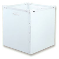 aswill プラダンボックス PD801 外寸：縦500×横500×高さ620mm 4個