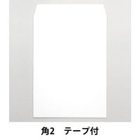 ムトウユニパック 透けない撥水封筒　角2 サイド貼り テープ付き 100P 511797020 1セット（500枚:100枚入×5袋）