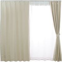 スミノエ デザインライフ セミオーダー カーテン ノーチェ 2000×2300mm アイボリー ASKV1126-200230IV １セット(2枚入)（直送品）