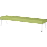 【軒先渡し】  ニシキ工業  ロビーチェアー  幅1800mm  グリーン  AALB-18BH-GR  1台（直送品）