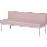 【軒先渡し】  ニシキ工業  ロビーチェアー  幅1800mm  ピンク  AALB-18AS-PN  1台（直送品）