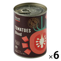 LOHACO限定 完熟トマト100％イタリア産ダイストマト缶 1セット（6缶） オリジナル 缶詰 オリジナル