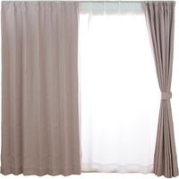 スミノエ デザインライフ セミオーダー カーテン ノーチェ 1800×2500mm ピンクベージュ １セット(2枚入)（直送品）