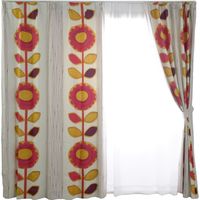 スミノエ デザインライフ セミオーダー カーテン サンフラワー 1200×1300mm ピンク ASKV1211-120130PK（直送品）