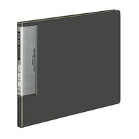 コクヨ　クリヤーブック（ウェーブカット・固定式）　A4ヨコ20ポケット　ダークグレー　ラ-T565DM　1箱（4冊入）