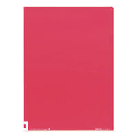 コクヨ（KOKUYO） クリヤーホルダー＜カラーズ＞A4 ストロベリー フ-C750-8　50冊（直送品）