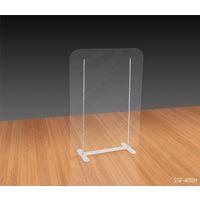 ムサシ・トレイディング・オフィス 飛沫防止パーテーション 自立型 簡易遮蔽フィルム W40 H55cm SSF-400H 1台（直送品）