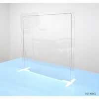 ムサシ・トレイディング・オフィス 飛沫防止パーテーション 自立型 簡易遮蔽フィルム クローズ W９0 H90cm SSF-900CL 1台（直送品）