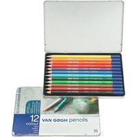 サクラクレパス ヴァンゴッホ色鉛筆 12色セット（メタルケース入り） T9773-0012 1セット（直送品）