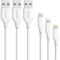 アンカー Anker PowerLine ライトニングUSBケーブル(0.9m ホワイトx 3)3本セット B8111023 1個（直送品）