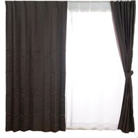 スミノエ デザインライフ セミオーダー カーテン ノーチェ 1100×2300mm ダークブラウン １セット(2枚入)（直送品）