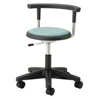 マツヨシ クランケチェア(背付) キャスタータイプ グリーン　1台 松吉医科器械（直送品）