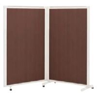 マツヨシ木目柄スクリーン(2連)) W1800×D430×H1500mm　オーク MY-N3590 1台 松吉医科器械（直送品）