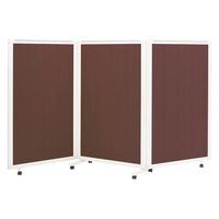 マツヨシ木目柄スクリーン(3連)) W2700×D430×H1500mm　オーク MY-N3592 1台 松吉医科器械（直送品）